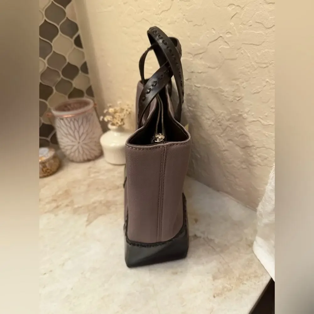 Cole Haan mink/ chocolate small shopper NWT